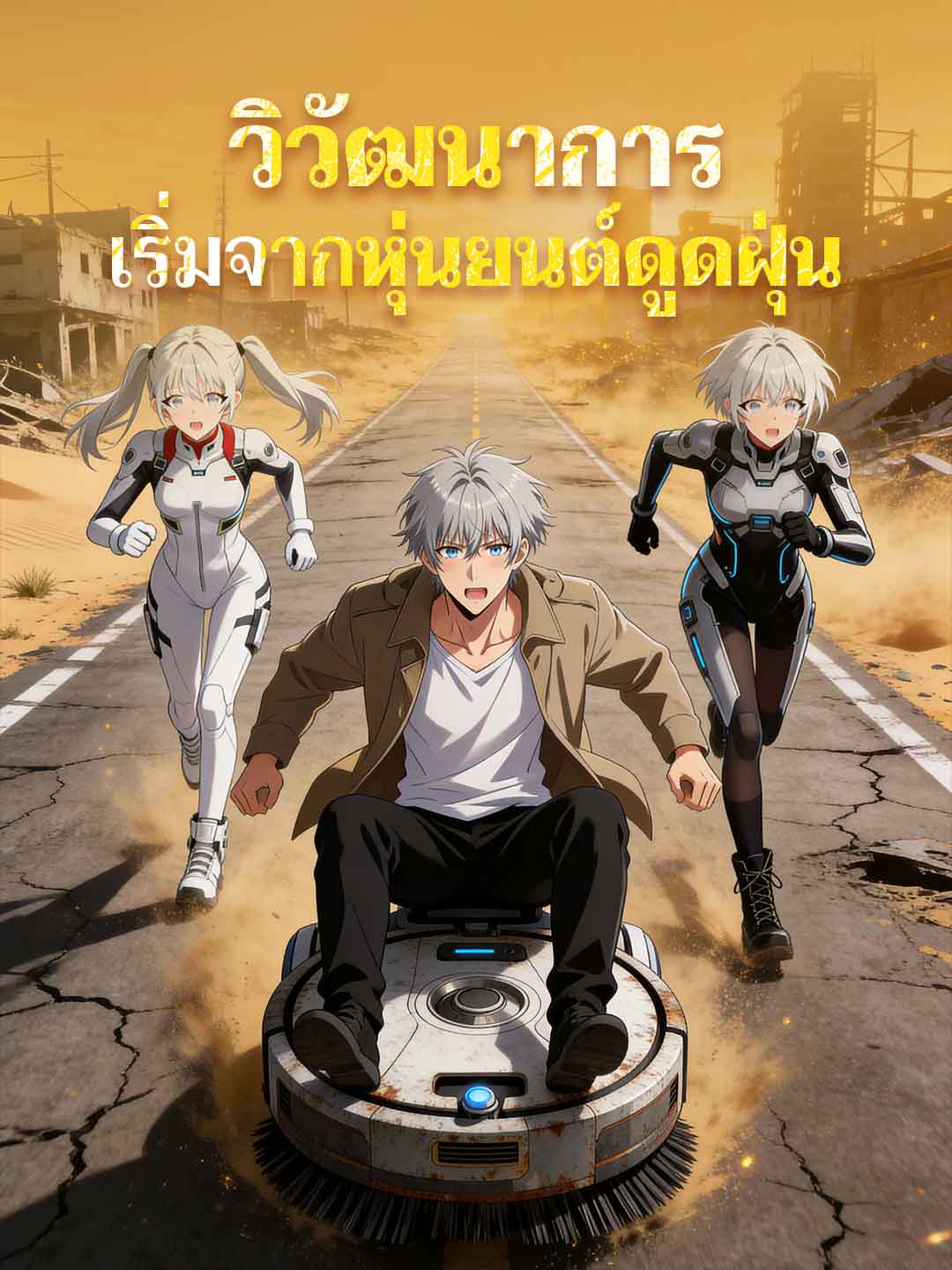 โปสเตอร์ วิวัฒนาการเริ่มจากหุ่นยนต์ดูดฝุ่น