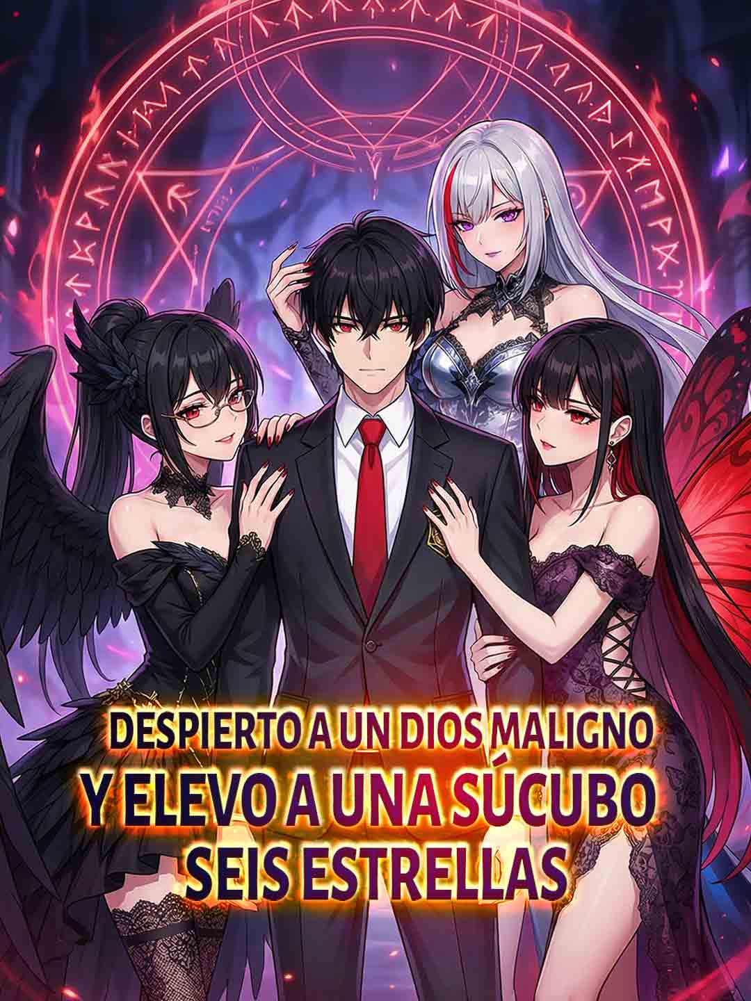 Despierto a un dios maligno y elevo a una súcubo seis estrellas cover art