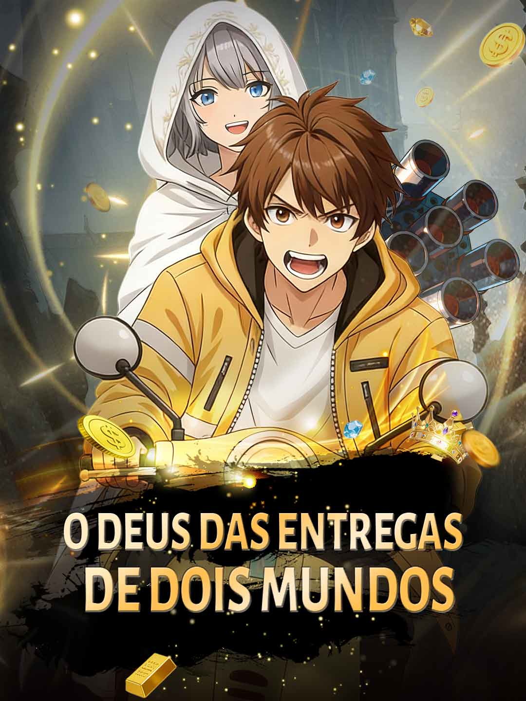 O deus das entregas de dois mundos cover art
