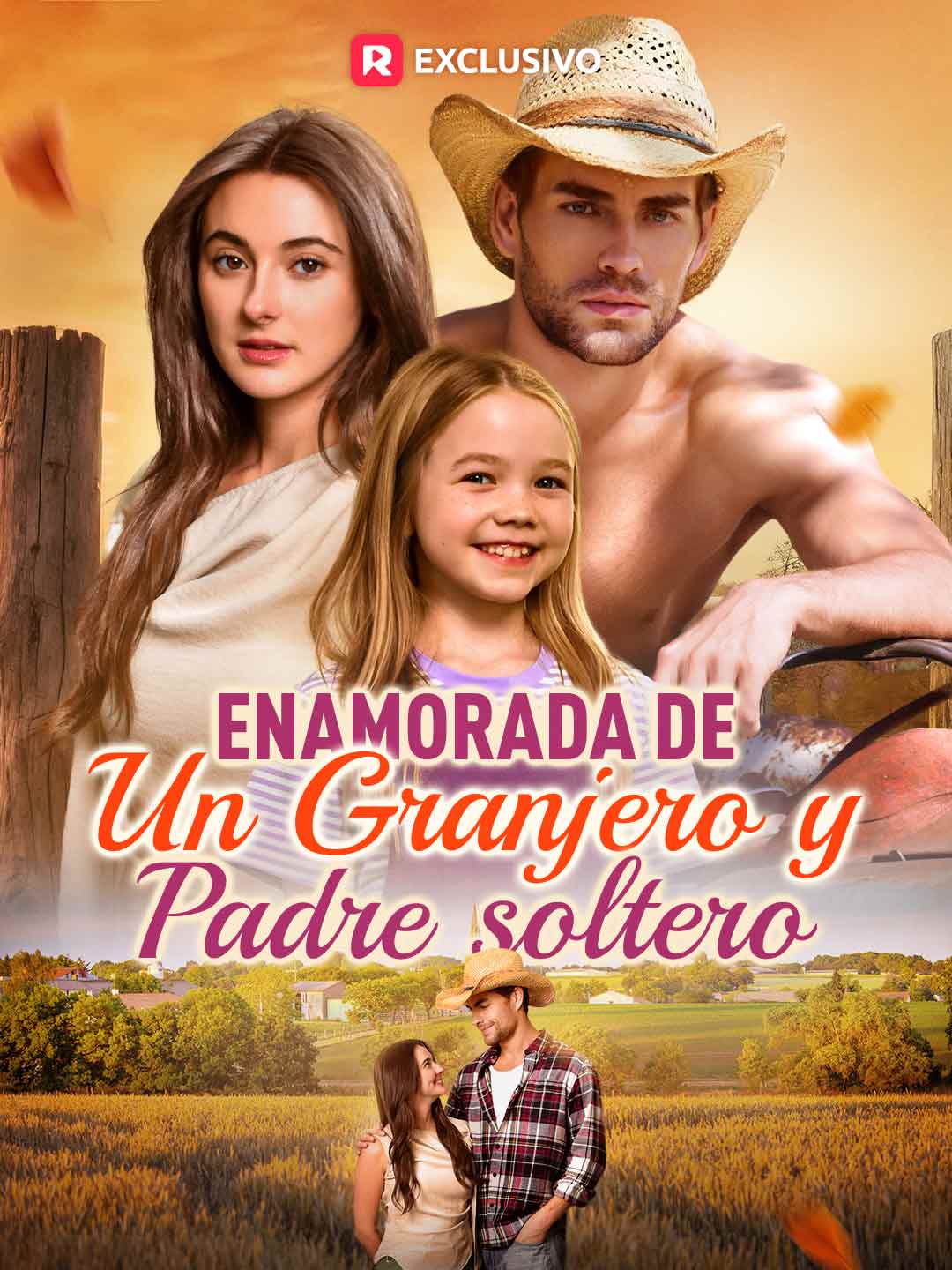 Enamorada de un granjero y padre soltero cover art
