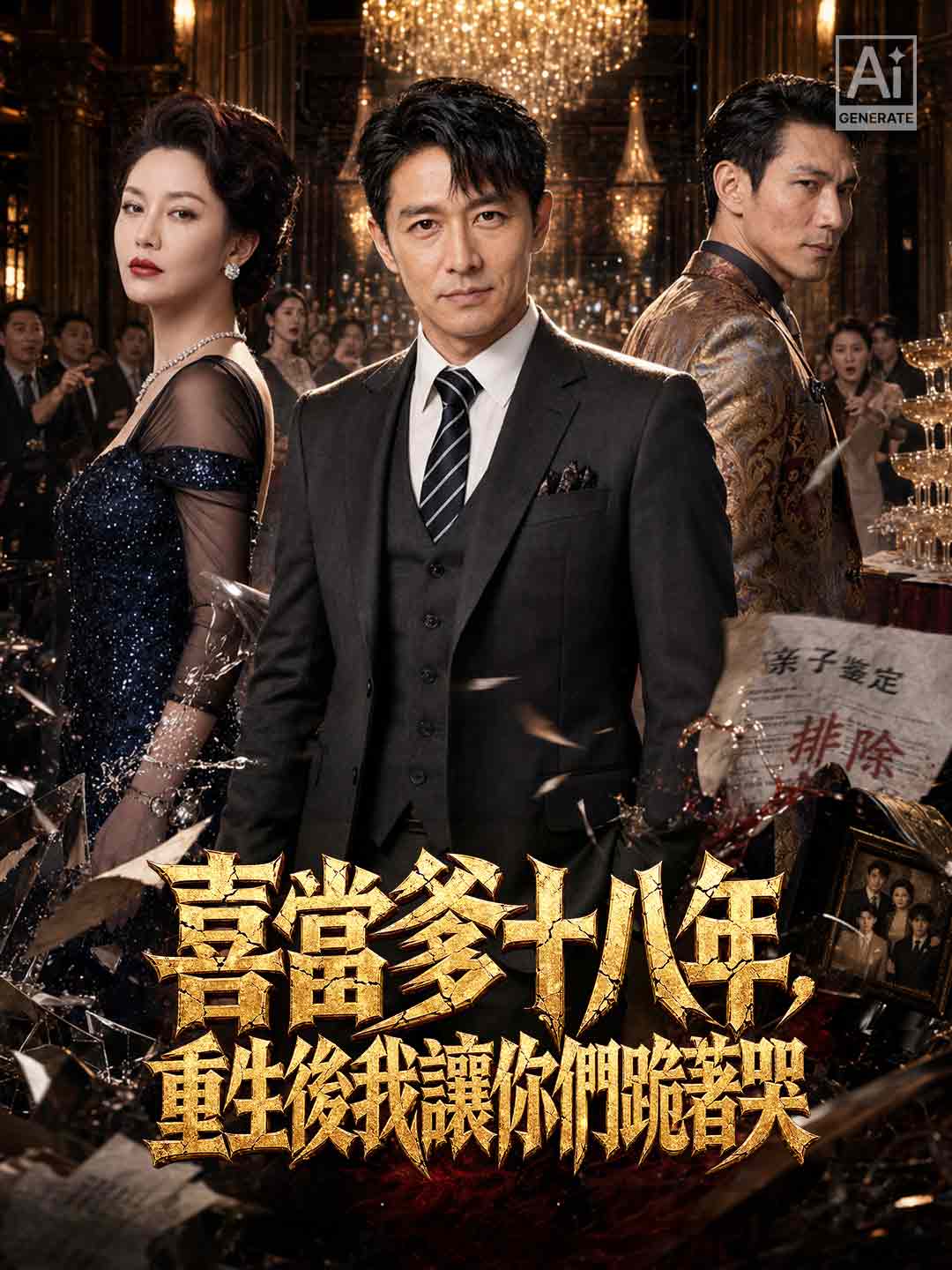 喜當爹十八年，重生後我讓你們跪著哭