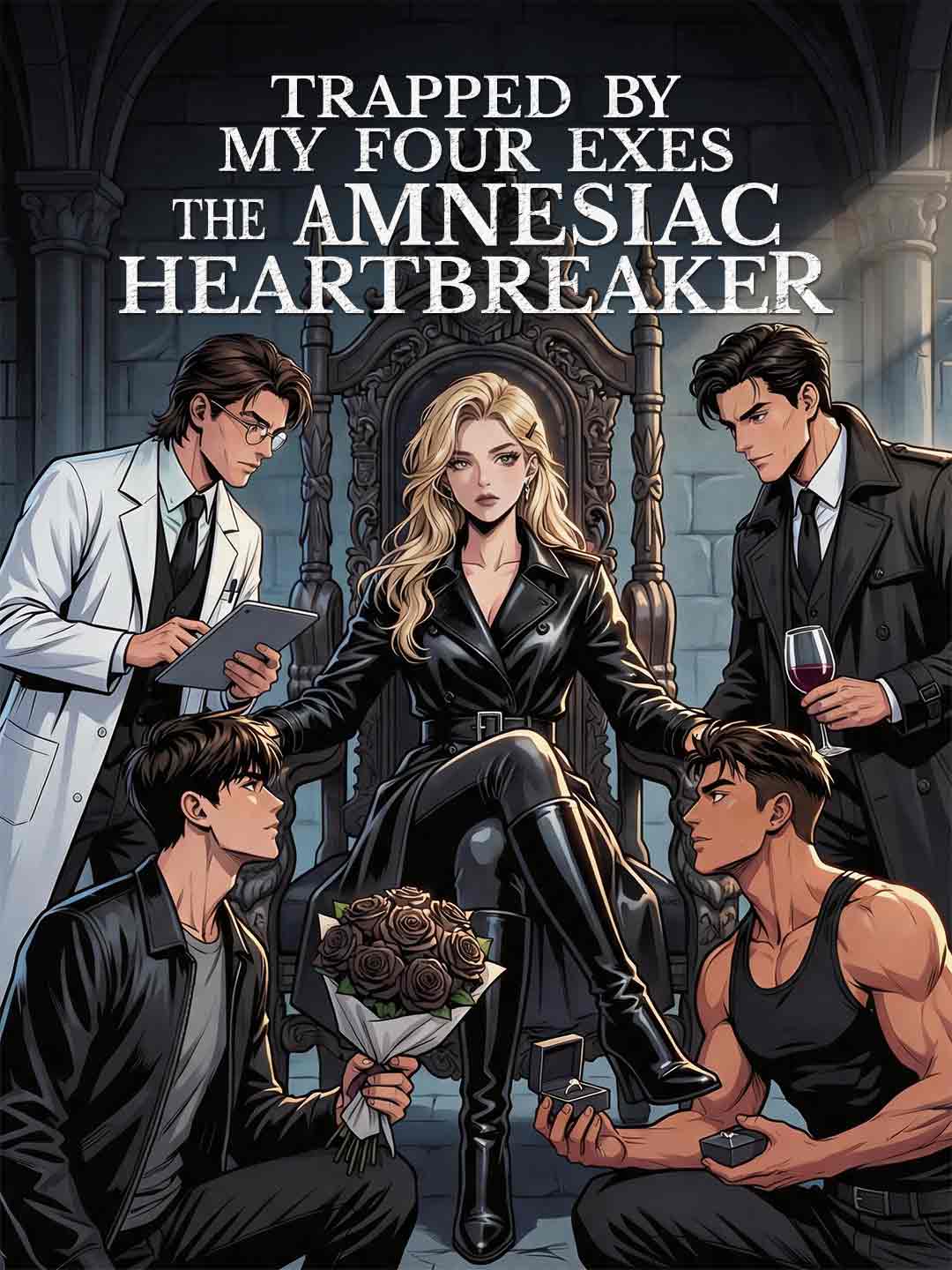 Trapped by My Four Exes The Amnesiac Heartbreaker cover art