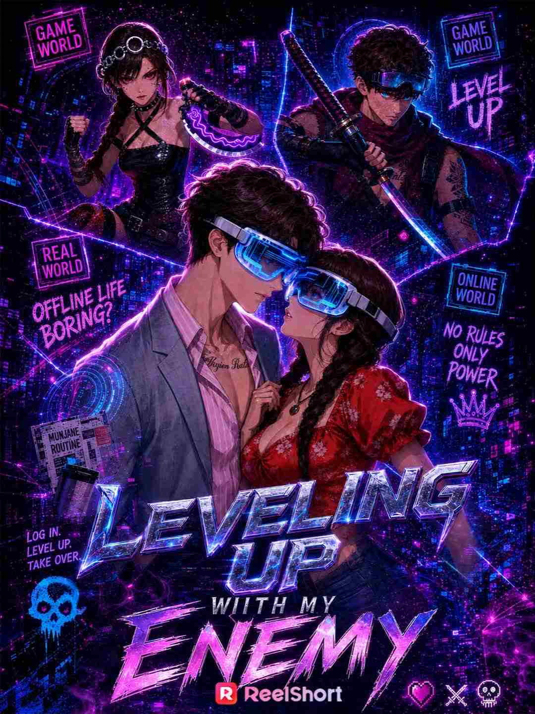 Leveling Up with My Enemy cover art