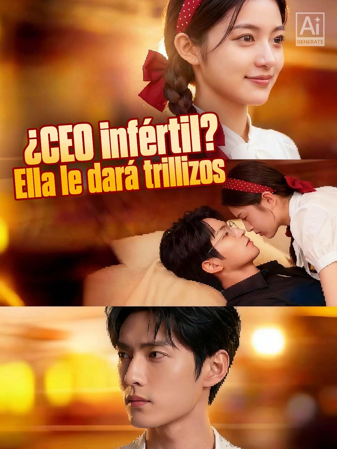 ¿CEO infértil? Ella le dará trillizos cover art