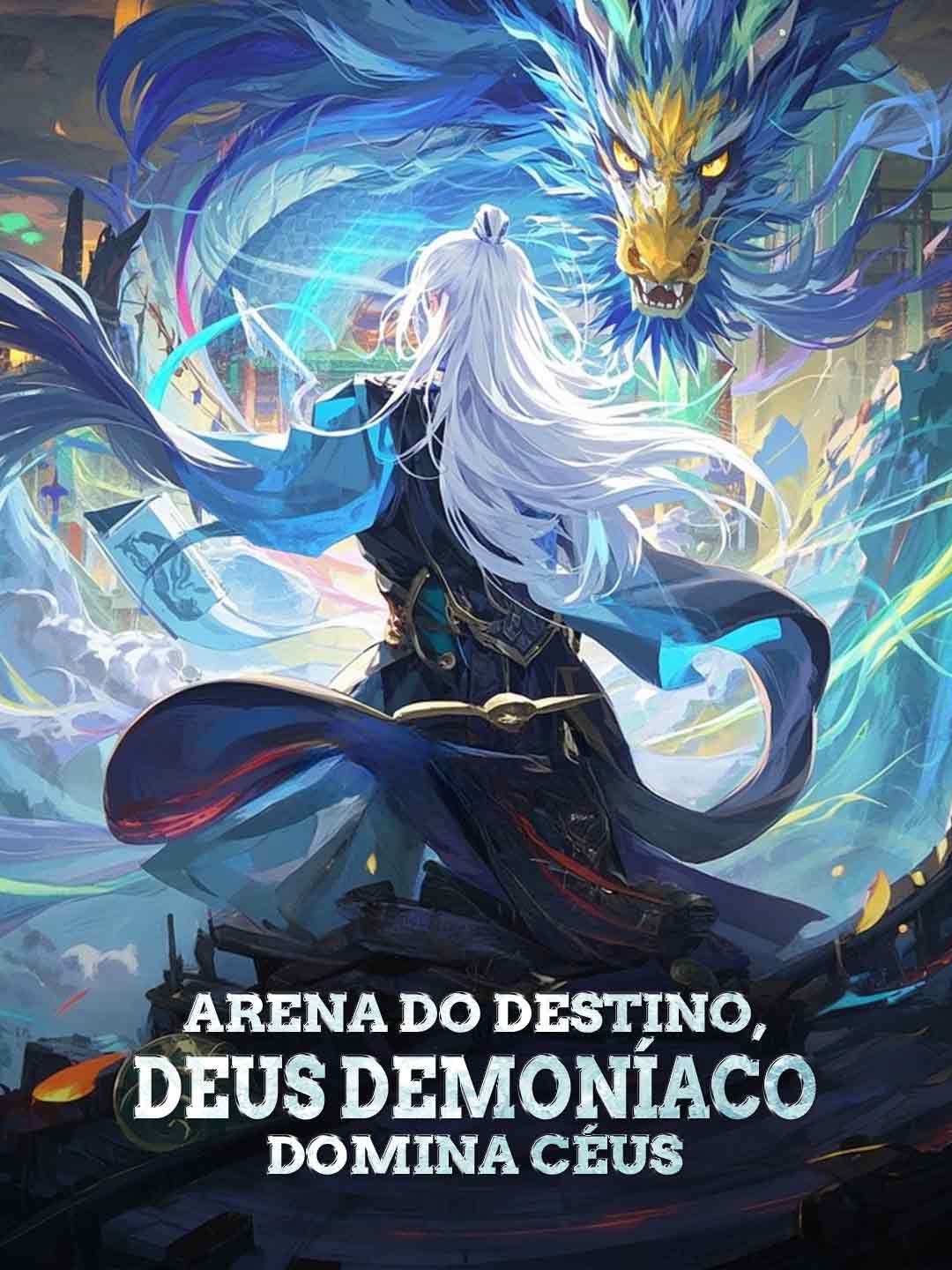 Arena do destino, deus demoníaco domina céus cover art