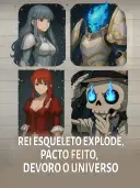 Rei esqueleto explode, pacto feito, devoro o universo cover art