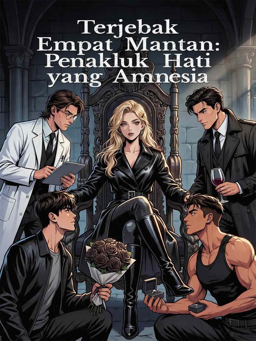 Terjebak Empat Mantan: Penakluk Hati yang Amnesia cover art