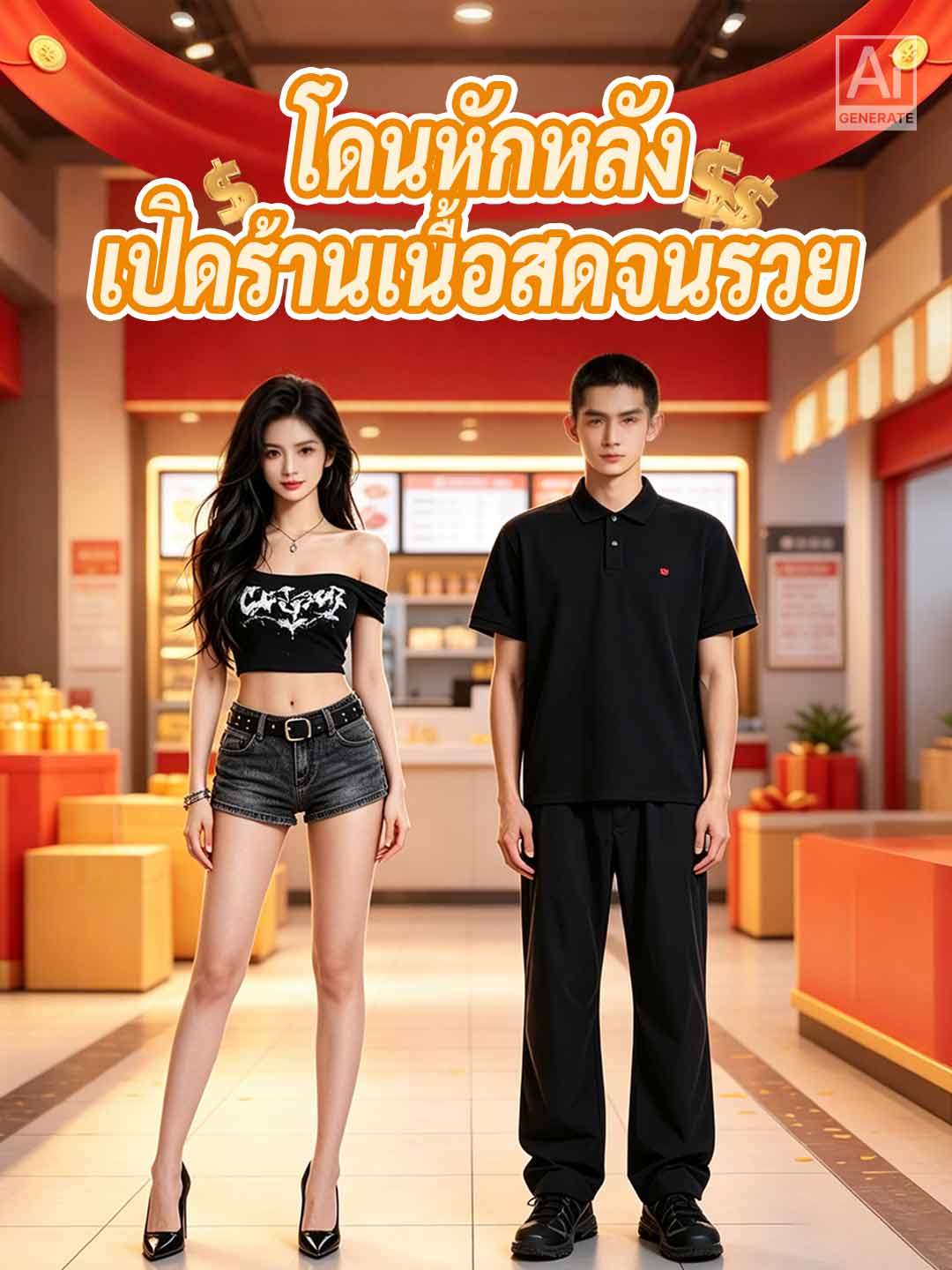 โปสเตอร์ โดนญาติหักหลัง เลยเปิดร้านขายเนื้อจนรวย