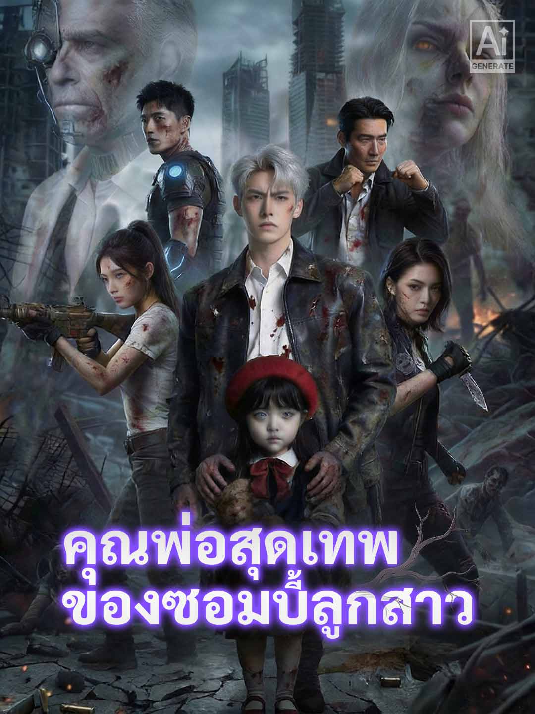 โปสเตอร์ คุณพ่อสุดเทพ ของซอมบี้ลูกสาว