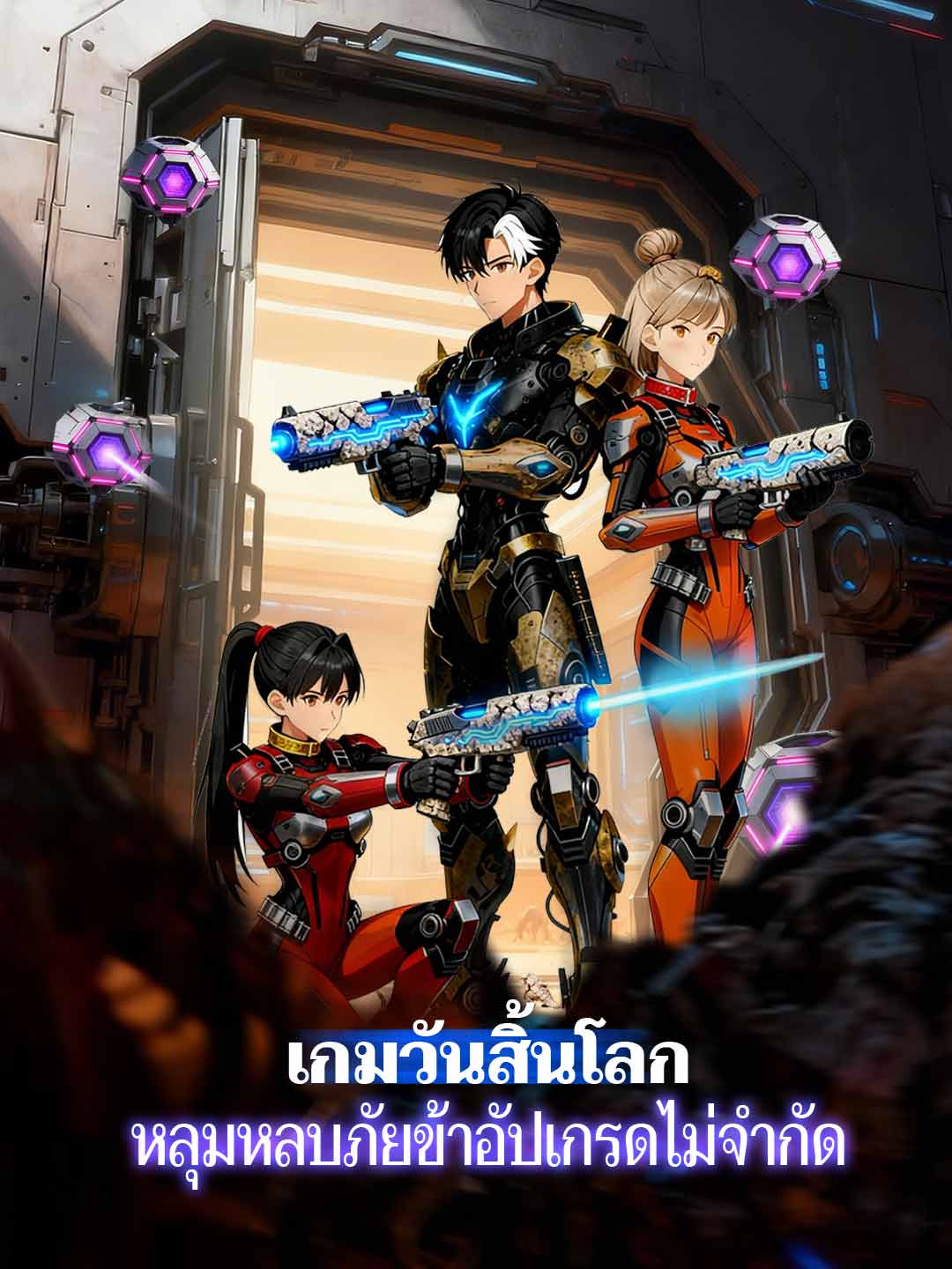 โปสเตอร์ เกมวันสิ้นโลก หลุมหลบภัยข้าอัปเกรดไม่จำกัด