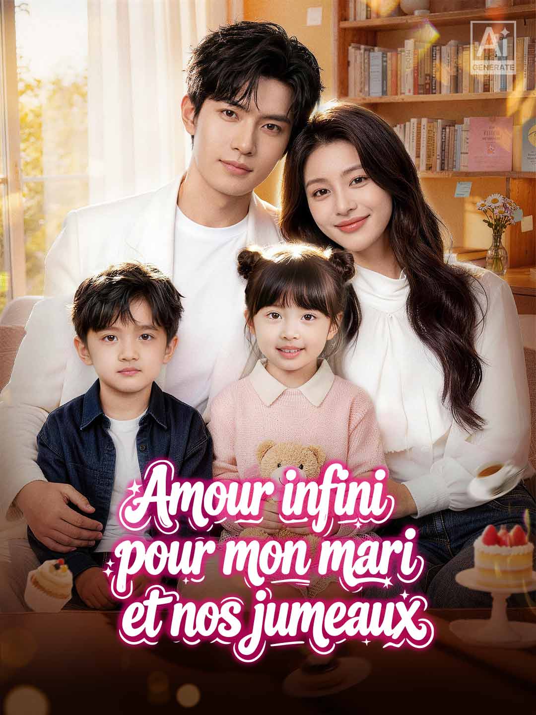Amour infini pour mon mari et nos jumeaux